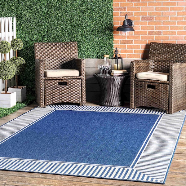 Nuloom Asha Simple Border Indoor/Outdoor Area Rug 8ft GBCB02C-S808 - main